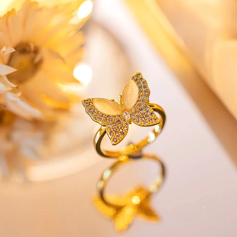 Elegant Diamonds Butterfly - Ring