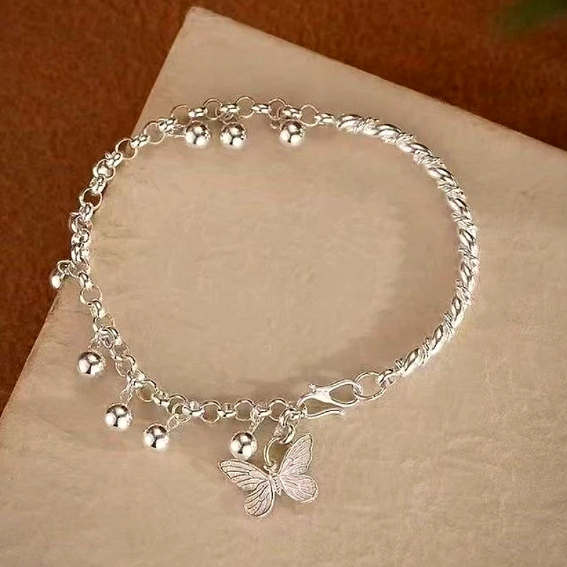 Silver-Tone Emerald Green Crystal Floral Vine 